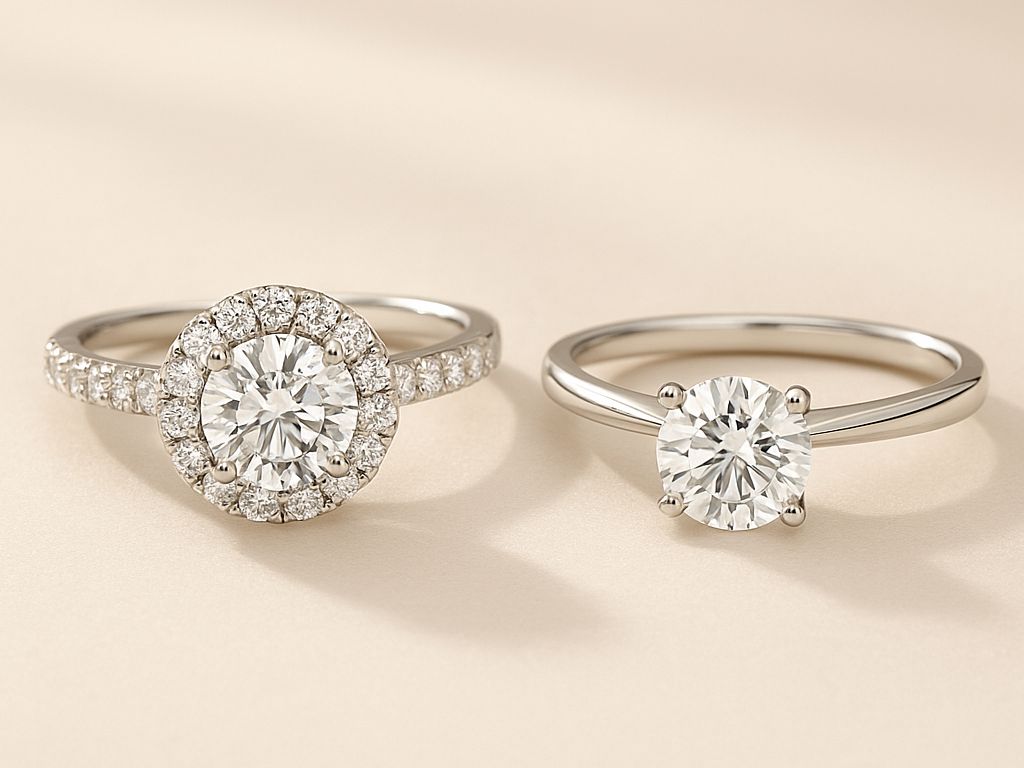 Halo vs no halo ring